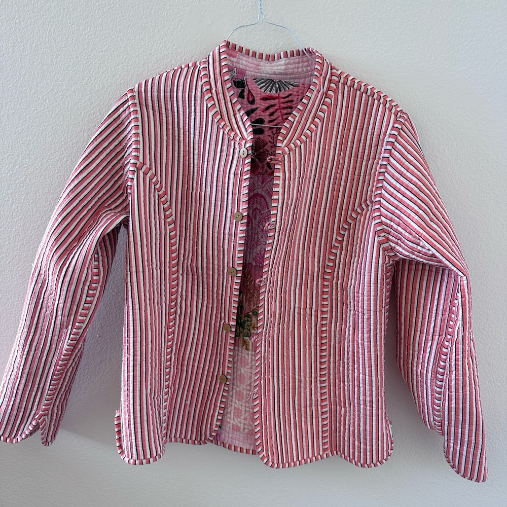 Reversible Quilted Patchwork Jacket - image 5